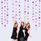 Hot Pink Number 21 Circle Dot Twinkle Star Garland Metallic Hanging Streamer Banner Backdrop Decorations for Girls Happy 21st Birthday Hot Girl Finally Legal Bday 21st Anniversary Party Supplies